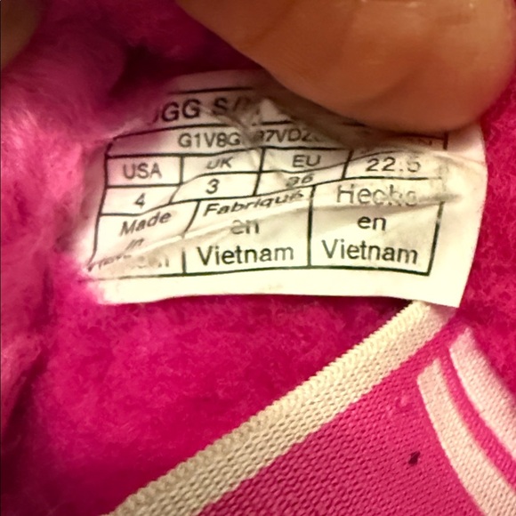 UGG Vibrant Pink Fluffy Slides - Picture 5 of 6